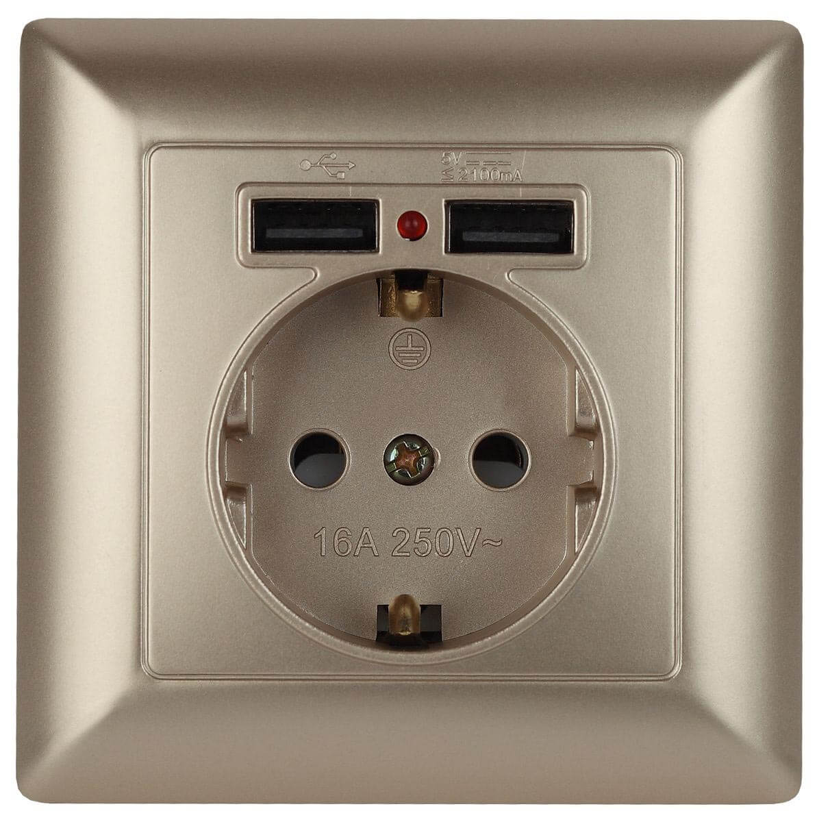 Розетка ЭРА Intro Solo Schuko P+E 16A 250V со шторками 2хUSB шампань 4-410-04 Б0043406, 4-410-04 Solo шампань
Розетка ЭРА Intro Solo Schuko P+E 16A 250V со шторками 2хUSB шампань 4-410-04 Б0043406, 4-410-04 Solo шампань