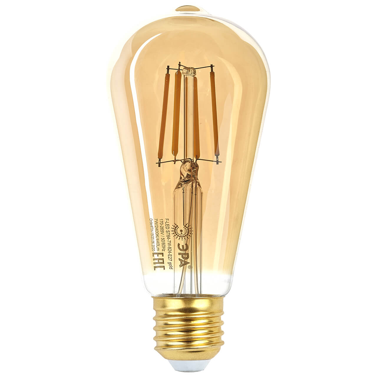 Лампа светодиодная филаментная ЭРА E27 7W 2400K прозрачная F-LED ST64-7W-824-E27 gold Б0047664, Прозрачный, F-LED ST64-7W-824-E27 gold
Лампа светодиодная филаментная ЭРА E27 7W 2400K прозрачная F-LED ST64-7W-824-E27 gold Б0047664, Прозрачный, F-LED ST64-7W-824-E27 gold