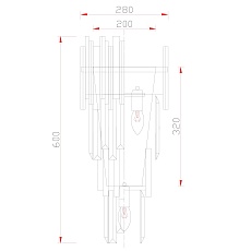 Настенный светильник Garda Decor 62GDM-81008 1