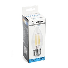 Лампа светодиодная Feron LB-713 Свеча E27 11W 6400K 38274 5