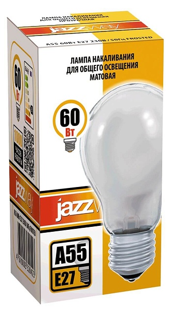 Лампа накаливания Jazzway E27 60W 2700K матовая 3320423 фото 2