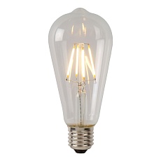 Лампа светодиодная диммируемая Lucide E27 5W 2700K прозрачная 49015/05/60 2