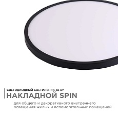 Потолочный светодиодный светильник Apeyron Spin 18-137 5