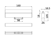 Трековый светодиодный светильник для магнитного шинопровода Maytoni Track lamps TR013-2-10W3K-W 1