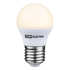 Лампа светодиодная диммируемая TDM Electric E27 6W 3000K прозрачная SQ0340-0203 3