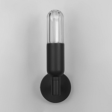 Уличный настенный светодиодный светильник Elektrostandard Isida 35165/U черный a062884 1
