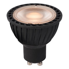Лампа светодиодная диммируемая Lucide GU10 5W 2200K черная 49010/05/30 3