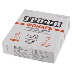 Ручной светодиодный фонарь ЭРА Трофи аккумуляторный 138х55 30 лм TA4-box8 Б0004985 2