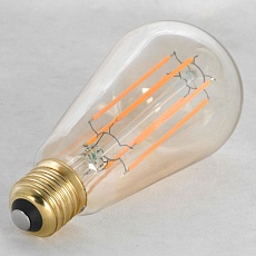 Лампа светодиодная Е27 6W 2200K янтарная GF-L-764 1