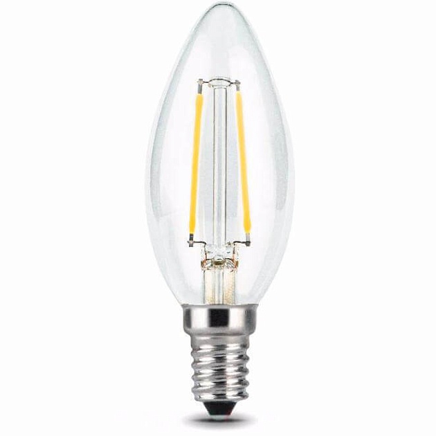 Лампа светодиодная филаментная Gauss E14 7W 2700К прозрачная 103801107 фото 6