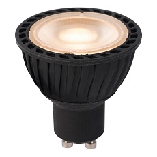 Лампа светодиодная диммируемая Lucide GU10 5W 2200K черная 49010/05/30 1