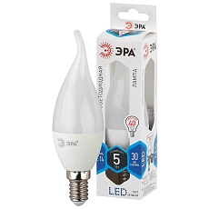 Лампа светодиодная ЭРА E14 5W 4000K матовая LED BXS-5W-840-E14 Б0027968 2