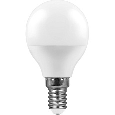 Лампа светодиодная Feron E14 7W 2700K Шар Матовая LB-95 25478 1