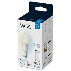 Лампа светодиодная диммируемая WiZ E14 4,9W 2700-6500K матовая Wi-Fi BLE 40WC37E14927-65TW1PF/6 929002448702 2