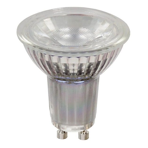 Лампа светодиодная Lucide GU10 5W 2700K прозрачная 49008/05/60 фото 