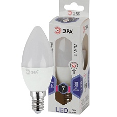 Лампа светодиодная ЭРА E14 7W 6000K матовая LED B35-7W-860-E14 Б0031400 2