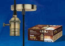 Подвесной светильник Uniel DLC-V-S24K/E27 TS/1M/BL Bronze UL-00004500 1