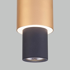 Подвесной светодиодный светильник Eurosvet Bento 50204/1 черный/матовое золото 3