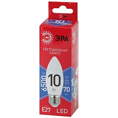 Лампа светодиодная ЭРА E27 10W 6500K матовая B35-10W-865-E27 R Б0045338 3