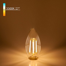 Лампа светодиодная филаментная Elektrostandard E14 7W 3300K прозрачная a049066 1