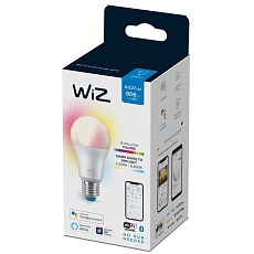Лампа светодиодная диммируемая WiZ E27 8W RGB+CCT матовая Wi-Fi BLE 60W A60E27927-65TW1PF/6 929002383602 2
