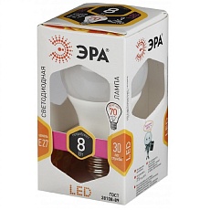 Лампа светодиодная ЭРА LED LED A60-8W-827-E27 Б0020534 1