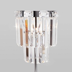 Настольная лампа Eurosvet Elegante 01136/1 хром/прозрачный хрусталь Strotskis 2