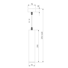 Подвесной светодиодный светильник Elektrostandard Single 50161/1 Led a057418 1