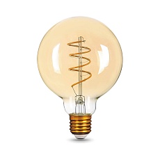 Лампа светодиодная филаментная Gauss E27 6W 2400K золотая 105802007 4