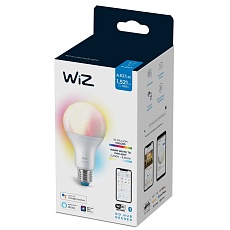 Лампа светодиодная диммируемая WiZ E27 13W RGB+CCT матовая Wi-FiBLE100WA67E27922-65RGB1PF/6 929002449702 2