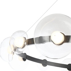 Подвесная светодная люстра Crystal Lux Bosque SP12 Black/Transparent 3