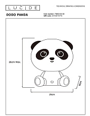Настольная лампа Lucide Dodo Panda 71593/03/30 1