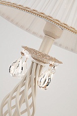 Настольная лампа Eurosvet 10054/1 белый с золотом/прозрачный хрусталь Strotskis 2