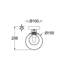 Настенный светильник Maytoni Basic form MOD521WL-01G1 5