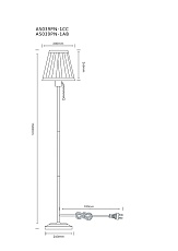 Торшер Arte Lamp Marriot A5039PN-1CC 1