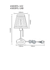 Настольная лампа Arte Lamp Marriot A5039TL-1CC 1