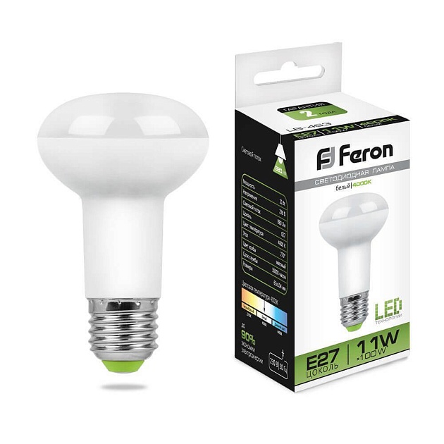 Лампа светодиодная Feron E27 11W 4000K Груша Матовая LB-463 25511 фото 