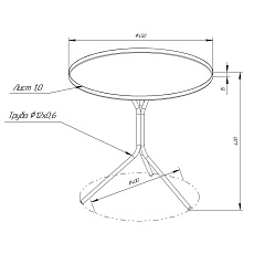 Кофейный стол Мебелик SHT-CT11-2 008660 2