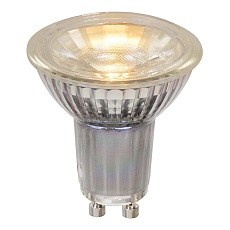 Лампа светодиодная Lucide GU10 5W 2700K прозрачная 49008/05/60 2