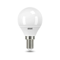 Лампа светодиодная Gauss E14 8W 4100K матовая 53128 5