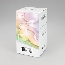 Уличная светодиодная гирлянда Ardecoled нить 230V разноцветная ARD-String-Classic-20000-Black-200Led-Milk-Sync RGB 028205 1