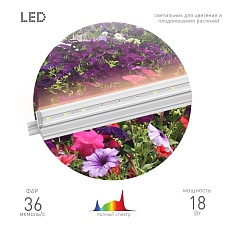 Подвесной светодиодный светильник для растений ЭРА Fito-18W-T5-Ra90 Б0049313 1