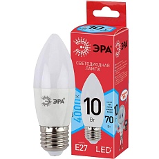 Лампа светодиодная ЭРА E27 10W 4000K матовая LED B35-10W-840-E27 R Б0050696