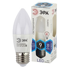 Лампа светодиодная ЭРА E27 9W 4000K матовая LED B35-9W-840-E27 Б0027972 2