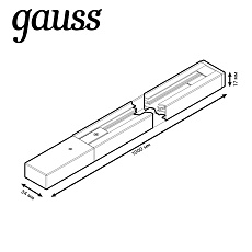Шинопровод однофазный Gauss TR101 1