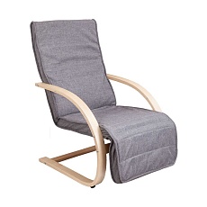 Кресло-качалка AksHome Grand серый ткань 72150