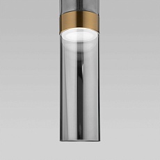 Подвесной светодиодный светильник Eurosvet Lumen 50244/1 Led латунь/дымчатый 3