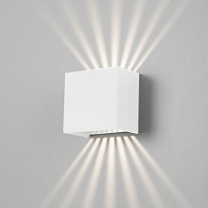 Уличный настенный светодиодный светильник Elektrostandard Sole 35149/D белый a058899 2