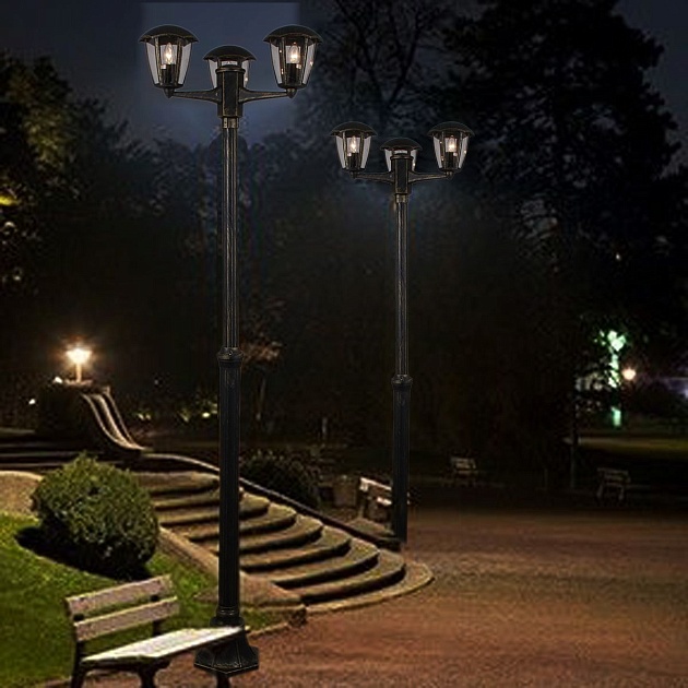 Садово-парковый светильник Reluce 08304-0.7-001SJ 2,2m BKG фото 4