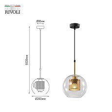 Подвесной светильник Rivoli Gertrude 4105-201 Б0057921 1